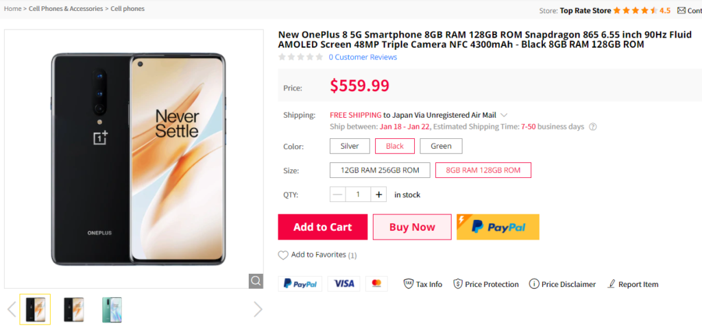 GearBest Oneplus 8